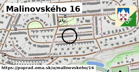 Malinovského 16, Poprad