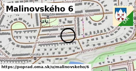 Malinovského 6, Poprad