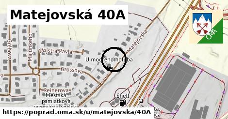 Matejovská 40A, Poprad