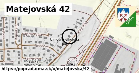 Matejovská 42, Poprad
