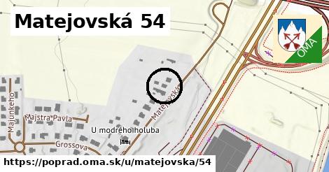 Matejovská 54, Poprad