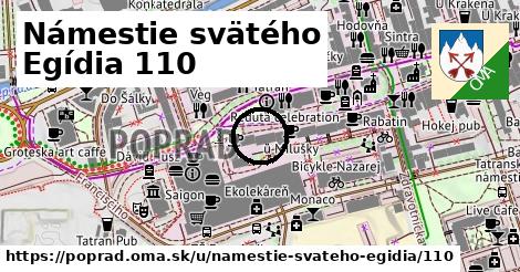 Námestie svätého Egídia 110, Poprad