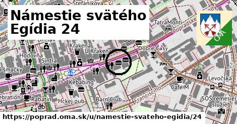 Námestie svätého Egídia 24, Poprad