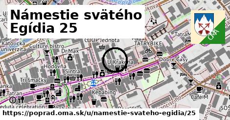 Námestie svätého Egídia 25, Poprad