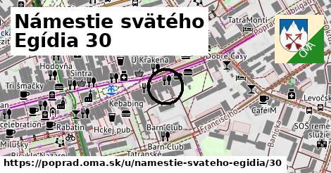 Námestie svätého Egídia 30, Poprad