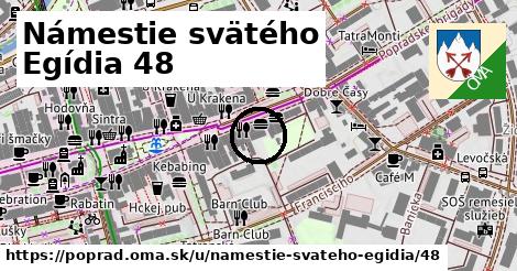 Námestie svätého Egídia 48, Poprad