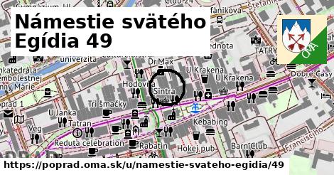 Námestie svätého Egídia 49, Poprad