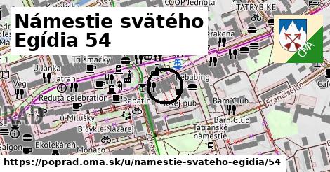 Námestie svätého Egídia 54, Poprad