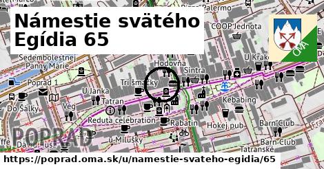 Námestie svätého Egídia 65, Poprad