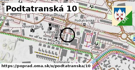 Podtatranská 10, Poprad