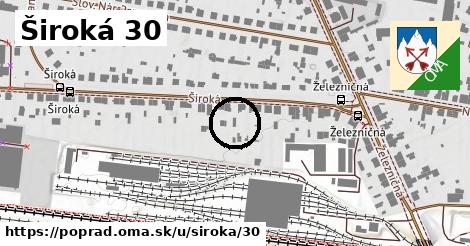 Široká 30, Poprad