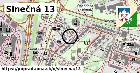 Slnečná 13, Poprad