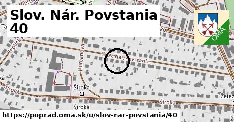 Slov. Nár. Povstania 40, Poprad