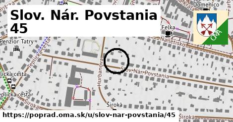 Slov. Nár. Povstania 45, Poprad