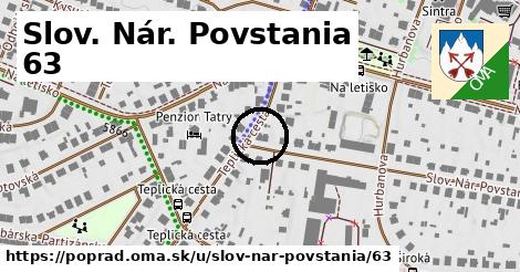 Slov. Nár. Povstania 63, Poprad