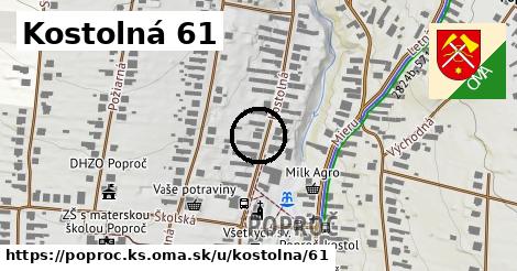 Kostolná 61, Poproč, okres KS