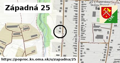 Západná 25, Poproč, okres KS