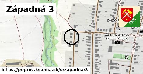 Západná 3, Poproč, okres KS
