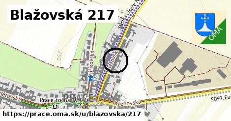 Blažovská 217, Prace