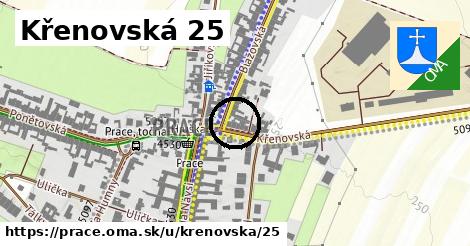 Křenovská 25, Prace