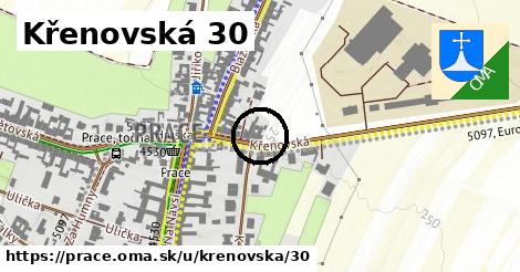 Křenovská 30, Prace