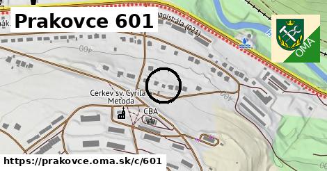 Prakovce <span class="supisne">601</span>