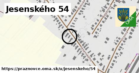 Jesenského 54, Práznovce