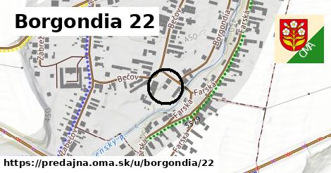 Borgondia 22, Predajná