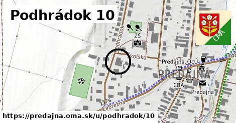 Podhrádok 10, Predajná