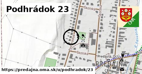 Podhrádok 23, Predajná