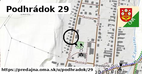 Podhrádok 29, Predajná