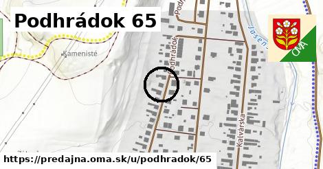 Podhrádok 65, Predajná