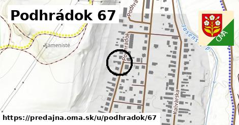 Podhrádok 67, Predajná