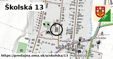 Školská 13, Predajná