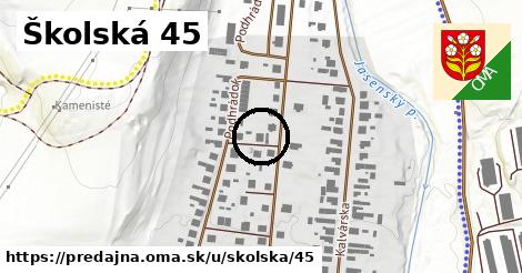 Školská 45, Predajná