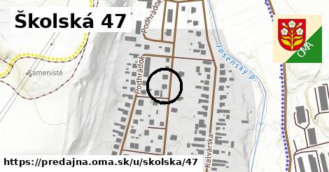 Školská 47, Predajná