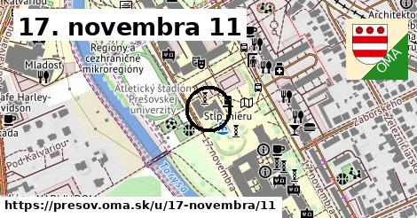 17. novembra 11, Prešov
