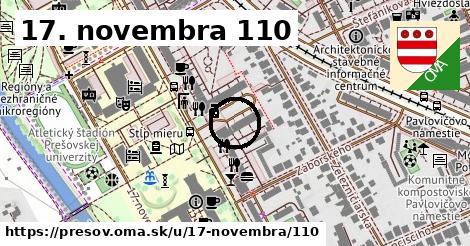 17. novembra 110, Prešov