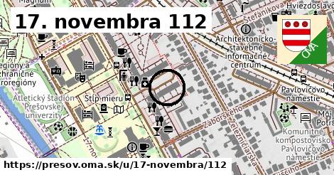 17. novembra 112, Prešov