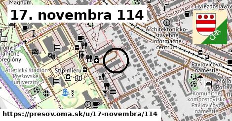 17. novembra 114, Prešov