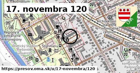 17. novembra 120, Prešov