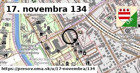 17. novembra 134, Prešov