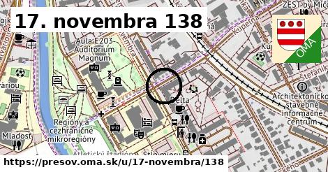 17. novembra 138, Prešov