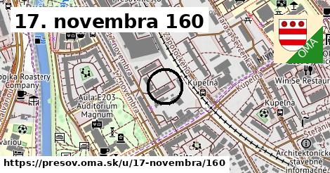 17. novembra 160, Prešov