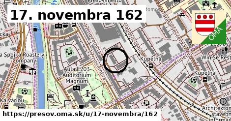 17. novembra 162, Prešov