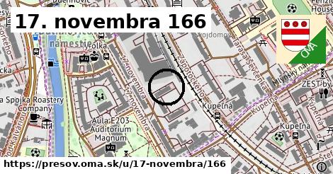 17. novembra 166, Prešov