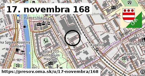 17. novembra 168, Prešov