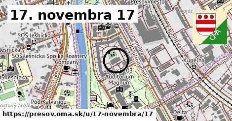 17. novembra 17, Prešov