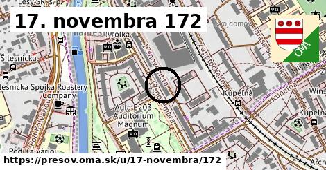 17. novembra 172, Prešov