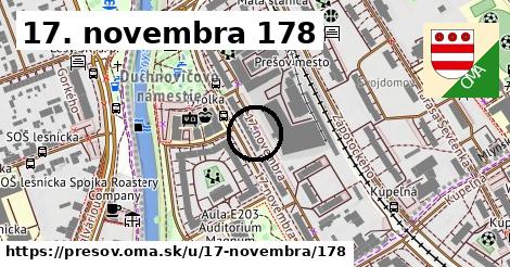 17. novembra 178, Prešov